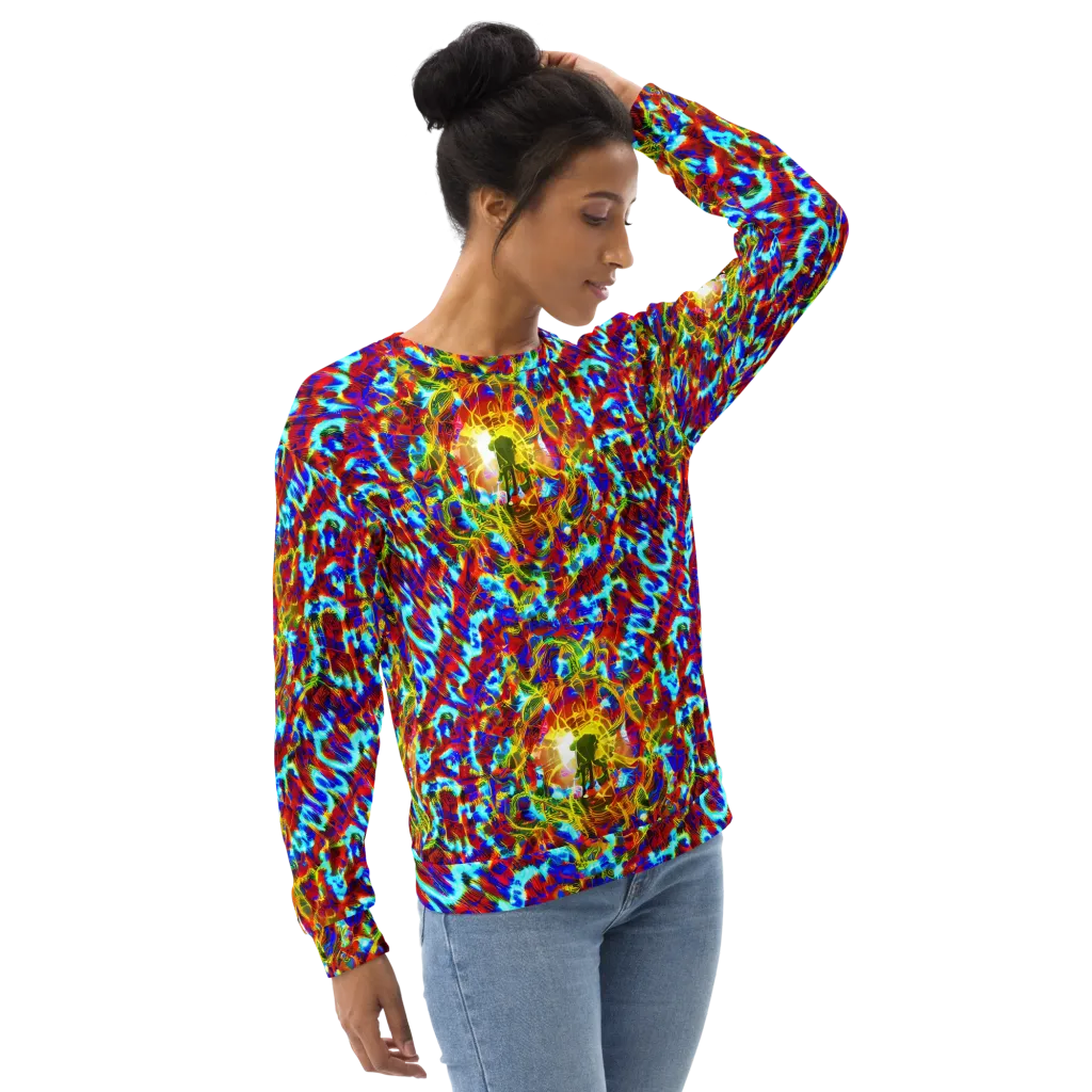Electric Tempest on Sweatshirt — Right Front