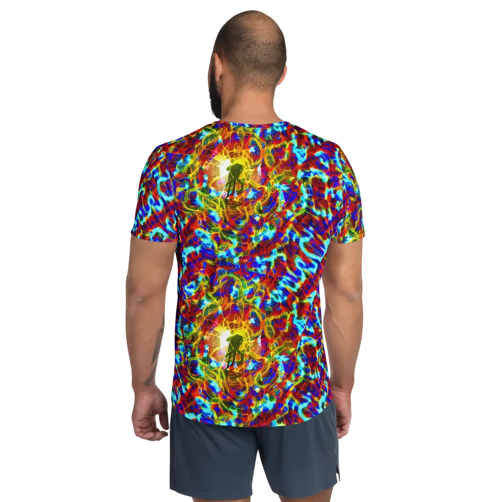 Electric Tempest on Men's Athletic T-Shirt — Back