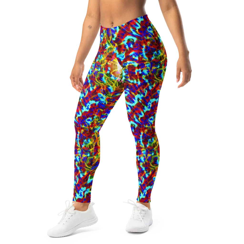 Electric Tempest on Leggings — Left Front