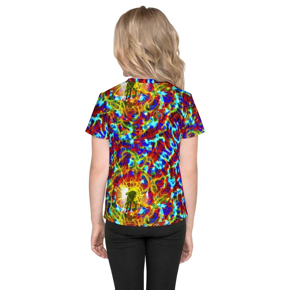 Electric Tempest on Kids Crew Neck T-Shirt — Back