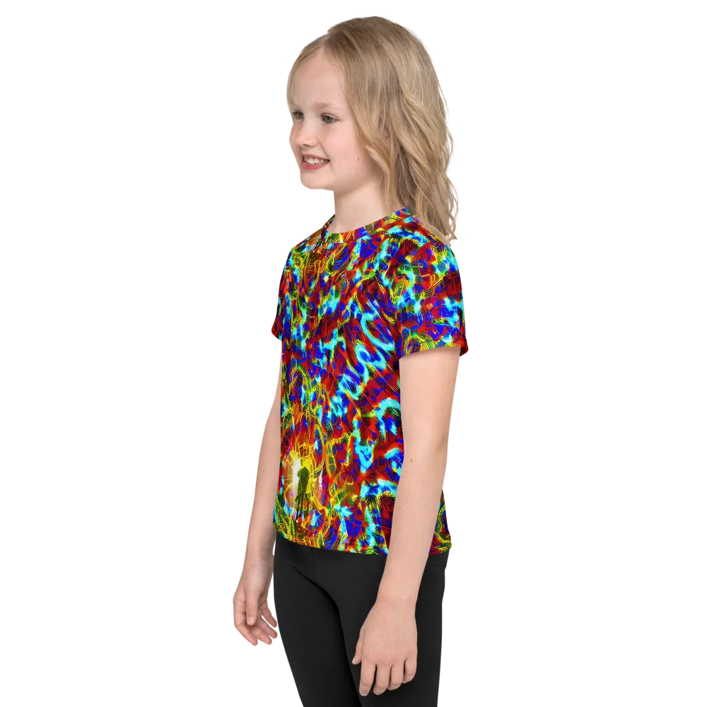 Electric Tempest on Kids Crew Neck T-Shirt — Left