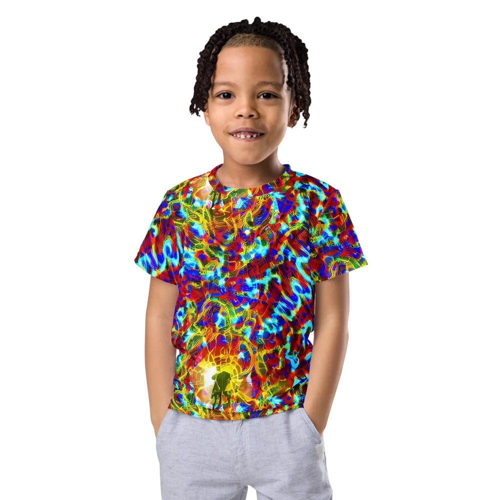 Electric Tempest on Kids Crew Neck T-Shirt — Front