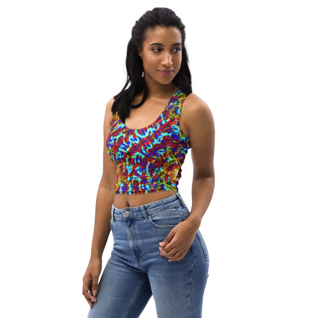 Electric Tempest on Crop Top — Left Front