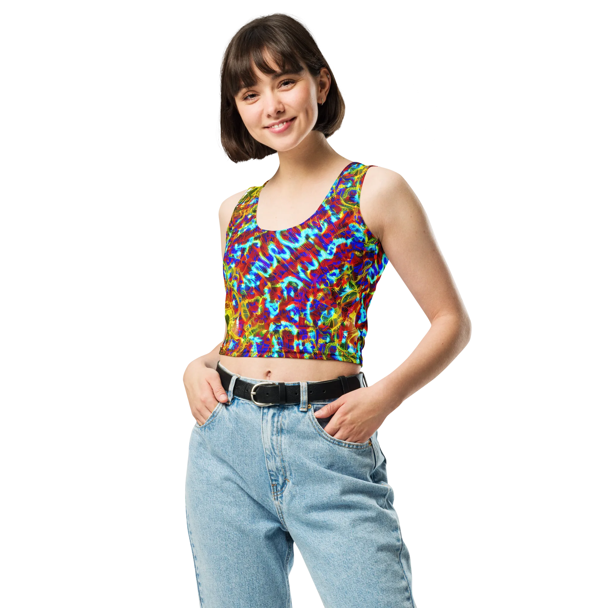 Electric Tempest on Crop Top — Front