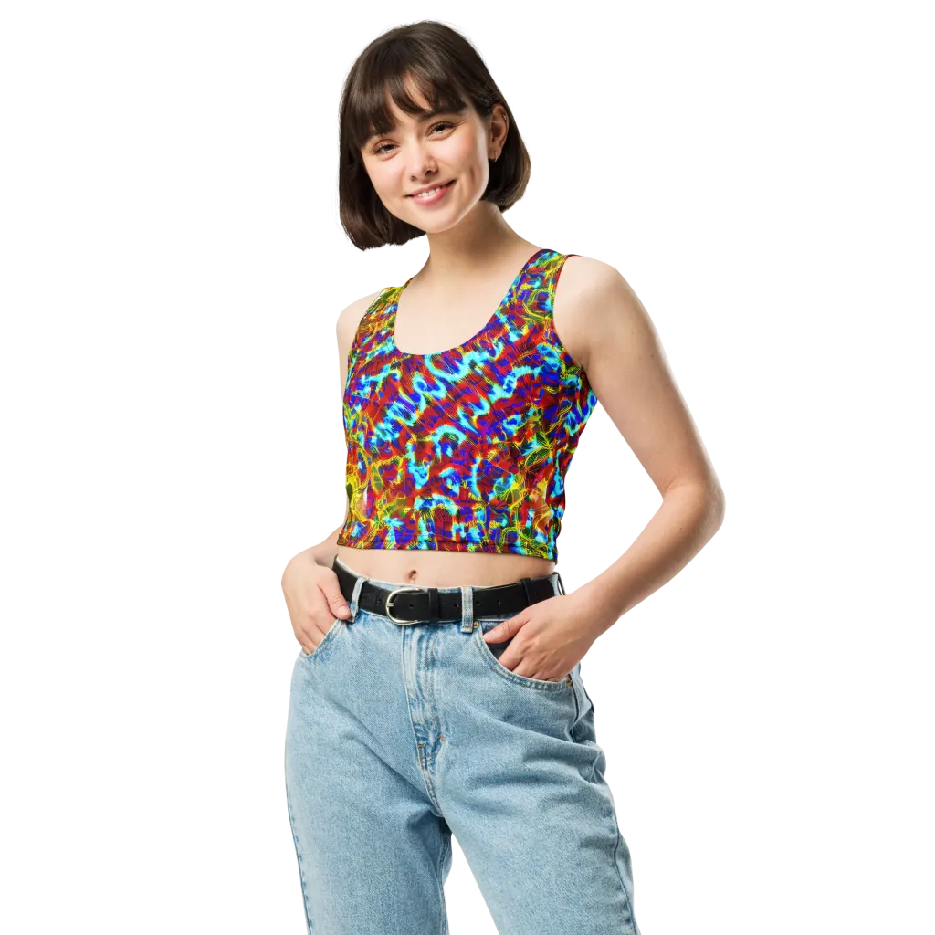 Electric Tempest on Crop Top — Front