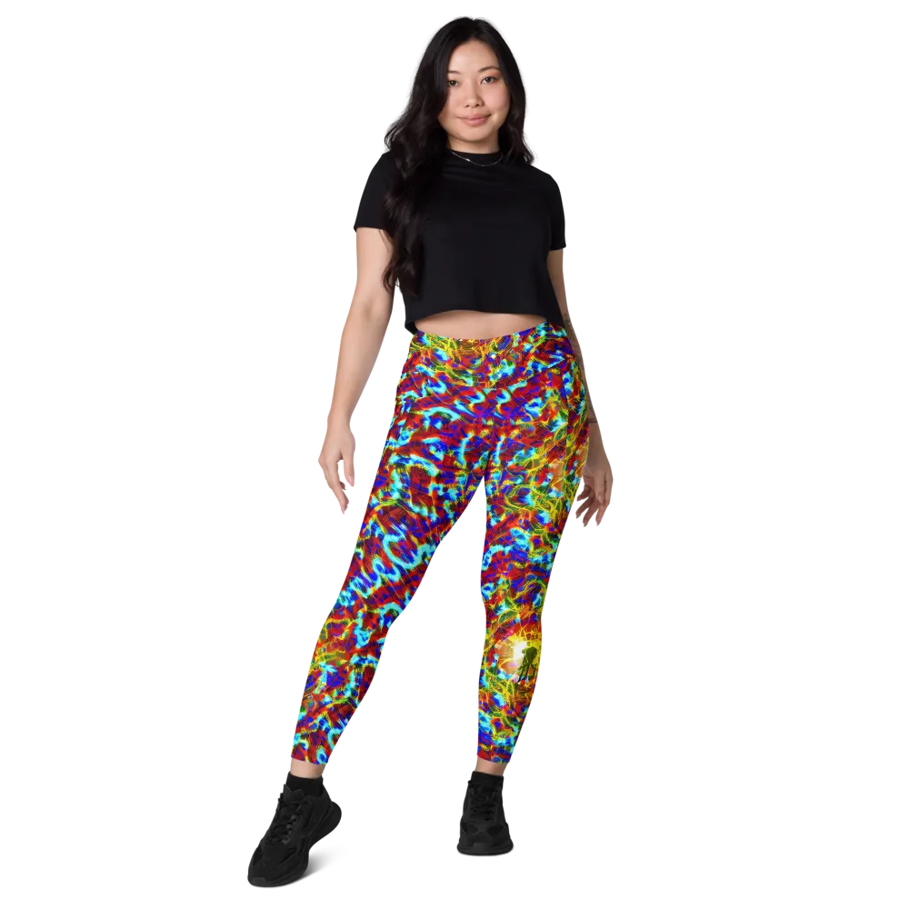 Electric Tempest on Leggings with Pockets — Front