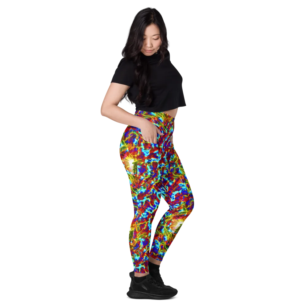 Electric Tempest on Leggings with Pockets — Right