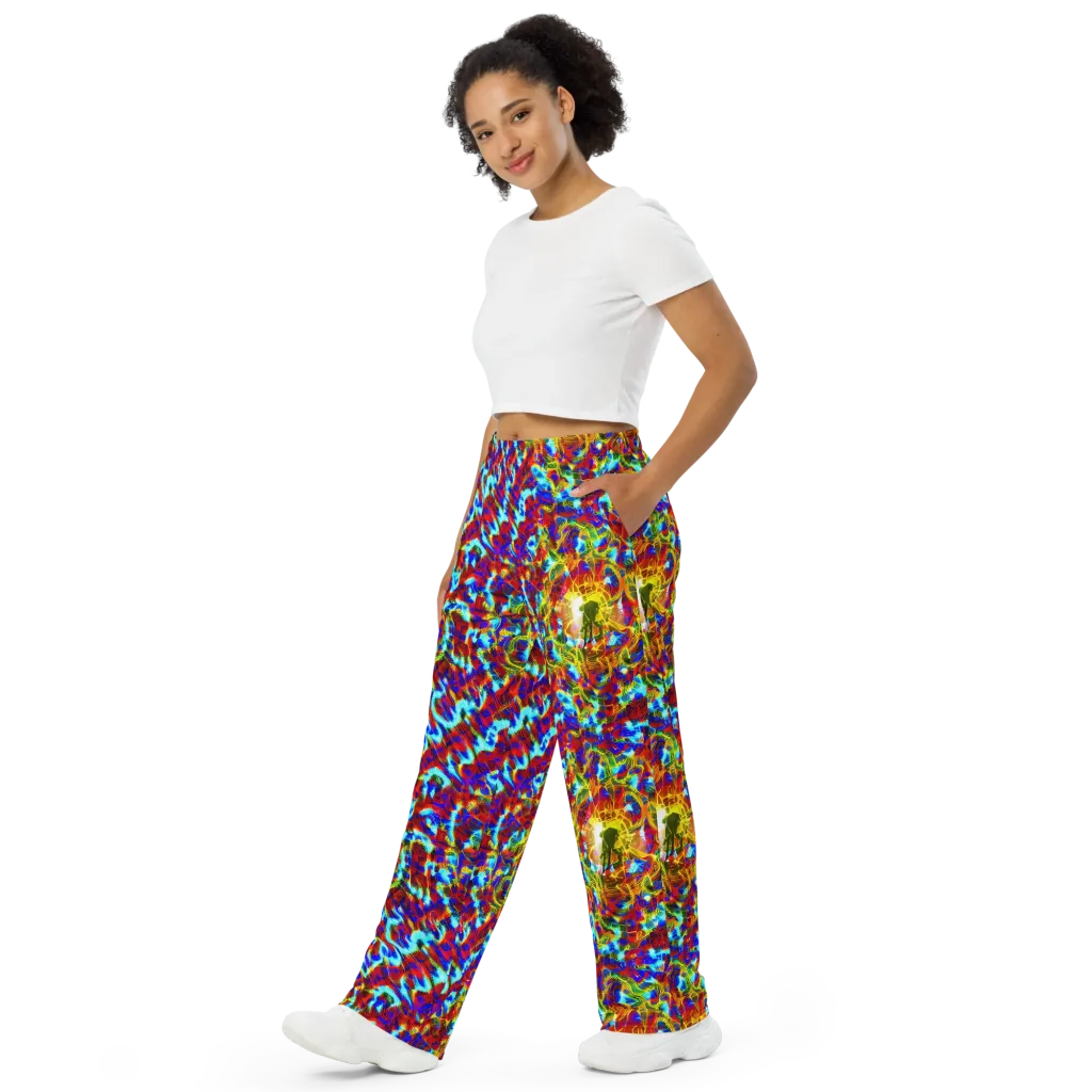 Electric Tempest on Wide-Leg Pants — Left Front