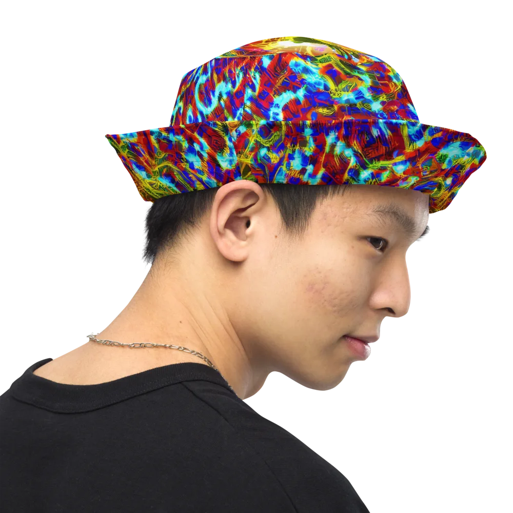 Electric Tempest on Reversible Bucket Hat — Right Outside