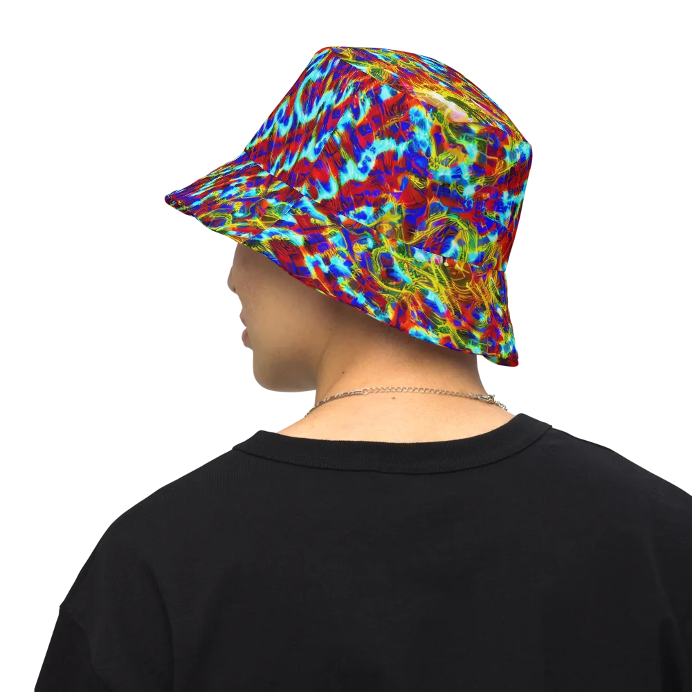 Electric Tempest on Reversible Bucket Hat — Back Inside