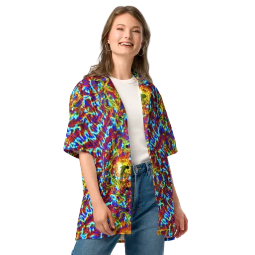 Electric Tempest on a Button Shirt