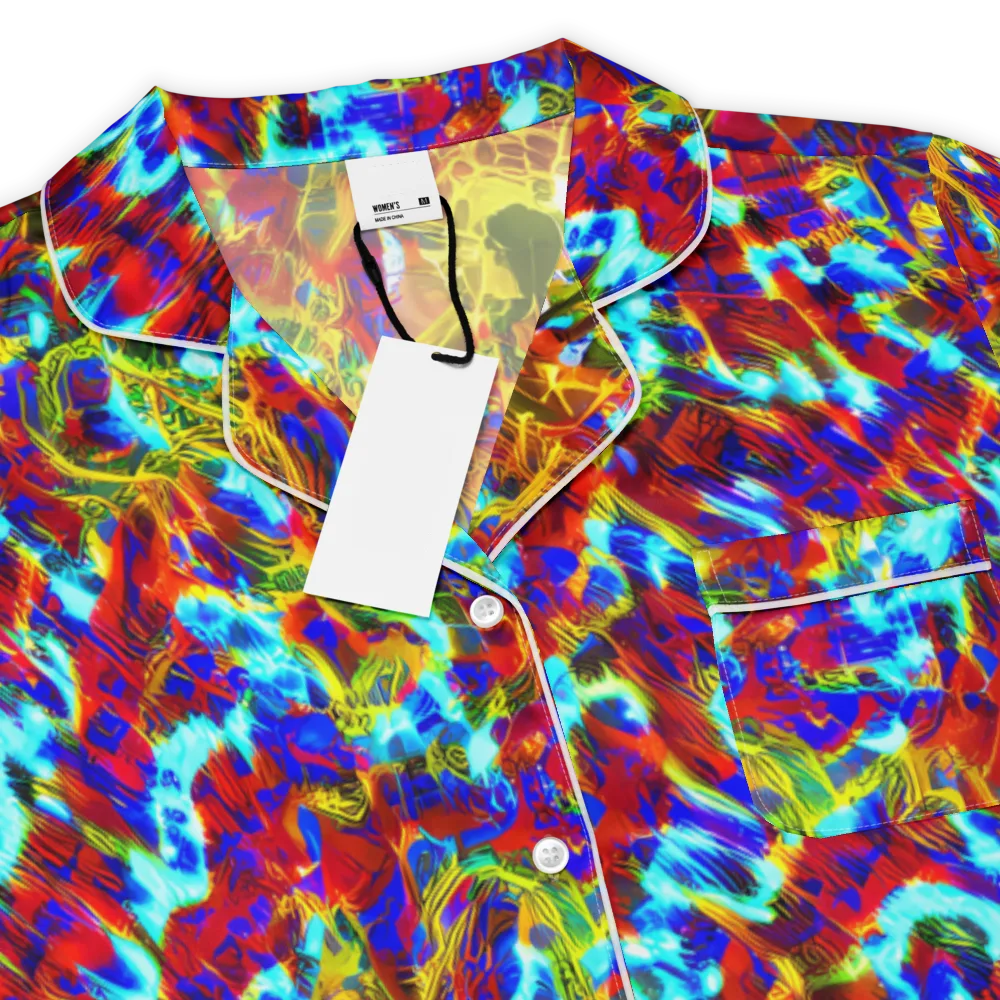 Electric Tempest on Women's Short Sleeve Pajama Top — Product details
