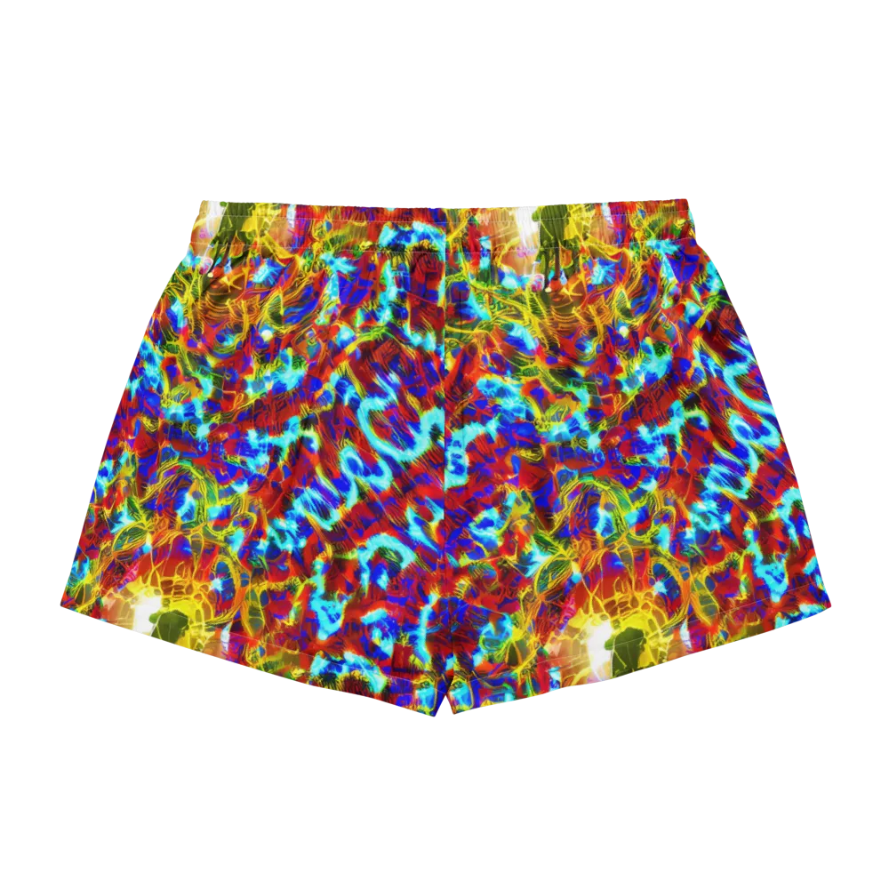 Electric Tempest on Women's Pajama Shorts — Back