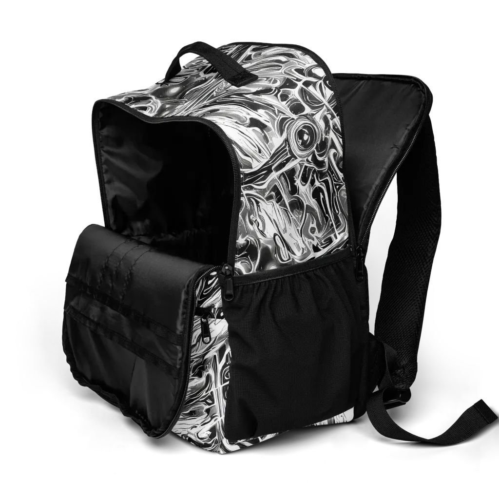 Inkstorm Marble on Utility Backpack — Product details 2