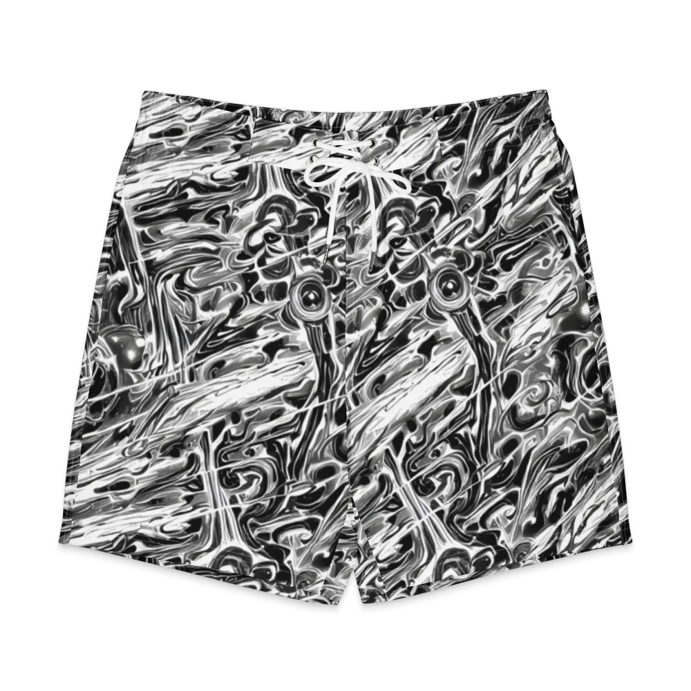 Inkstorm Marble on Men's Board Shorts — Front