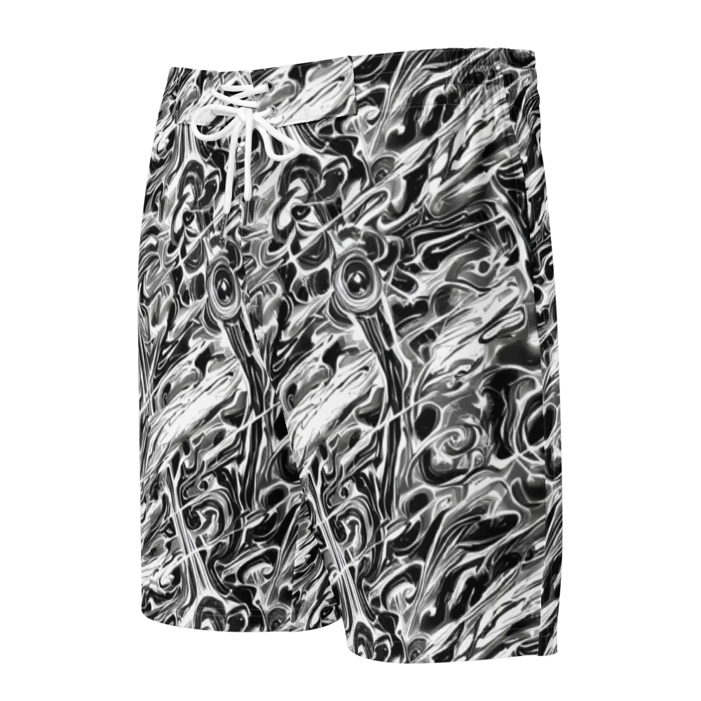 Inkstorm Marble on Men's Board Shorts — Front
