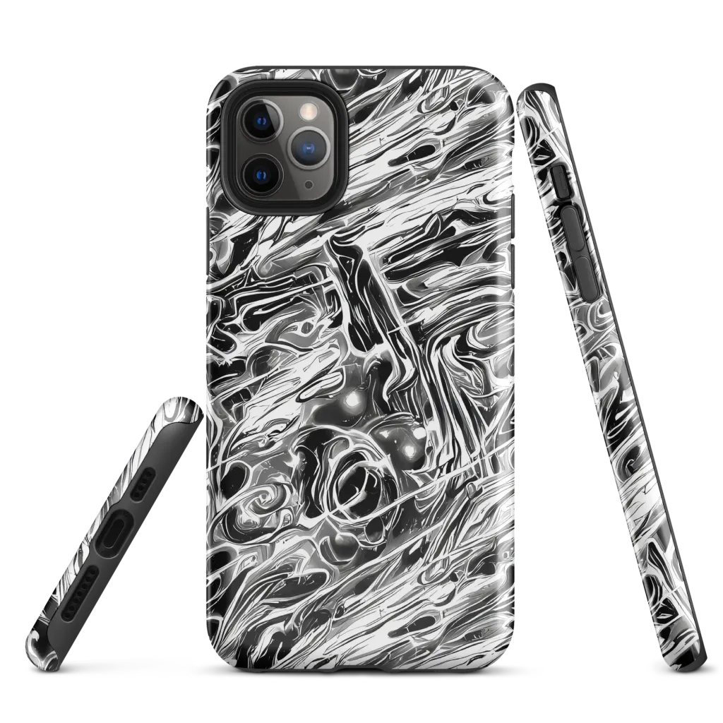 Inkstorm Marble on Tough Case for iPhone® — Front