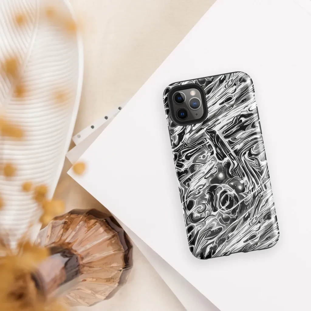 Inkstorm Marble on Tough Case for iPhone® — Front