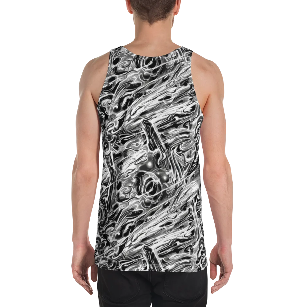 Inkstorm Marble on Men's Tank Top — Back