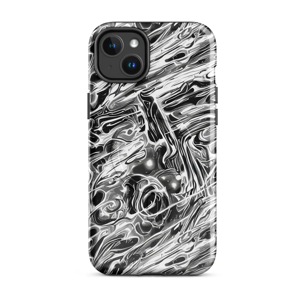 Inkstorm Marble on MagSafe Tough Case for iPhone® — Front