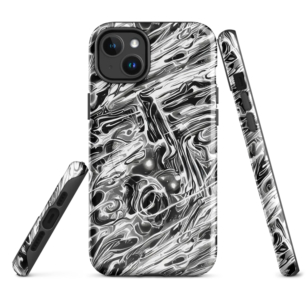 Inkstorm Marble on MagSafe Tough Case for iPhone® — Front