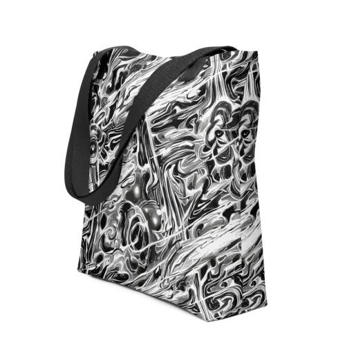 Inkstorm Marble on a Tote Bag