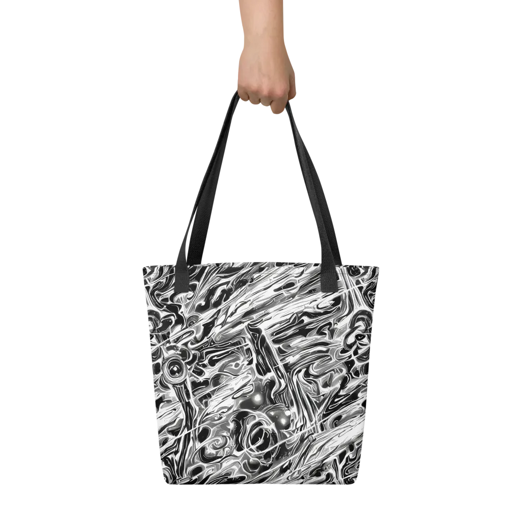 Inkstorm Marble on Tote Bag — Front