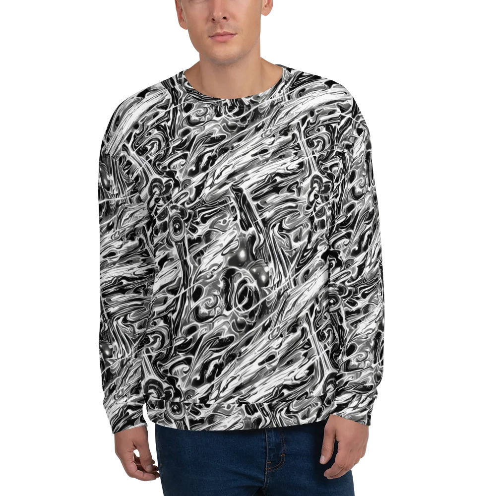 Inkstorm Marble on Sweatshirt — Front