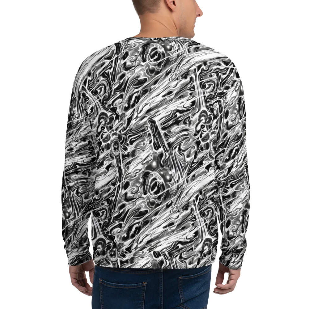Inkstorm Marble on Sweatshirt — Back