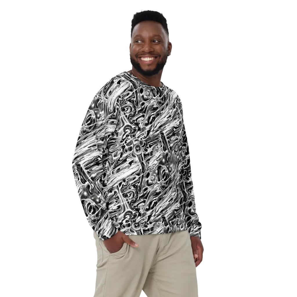 Inkstorm Marble on Sweatshirt — Front