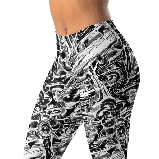 Inkstorm Marble on a Leggings