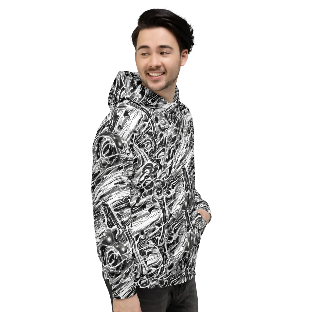 Inkstorm Marble on Hoodie — Right