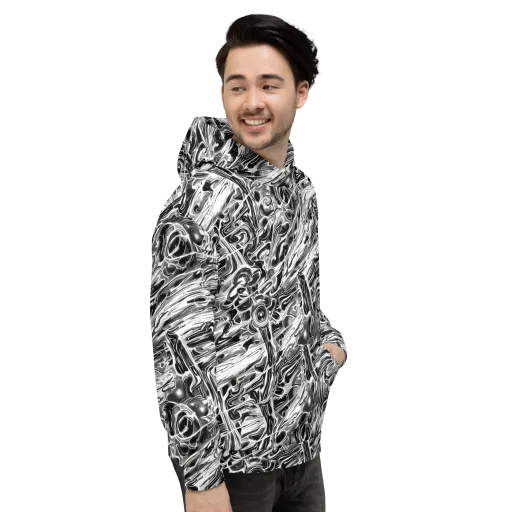 Inkstorm Marble on a Hoodie