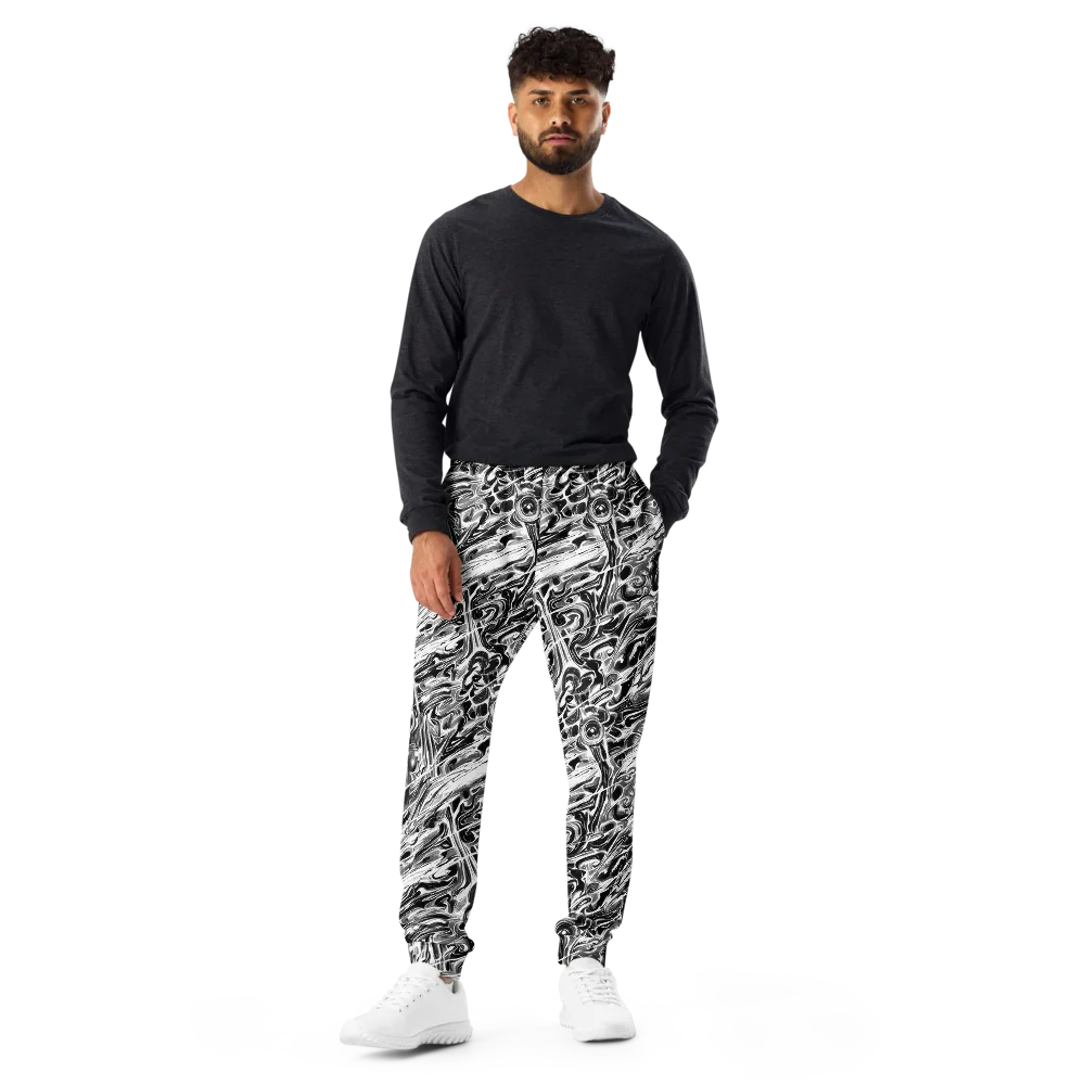 Inkstorm Marble on Men's Joggers — Front