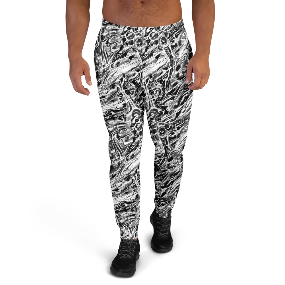 Inkstorm Marble on Men's Joggers — Front