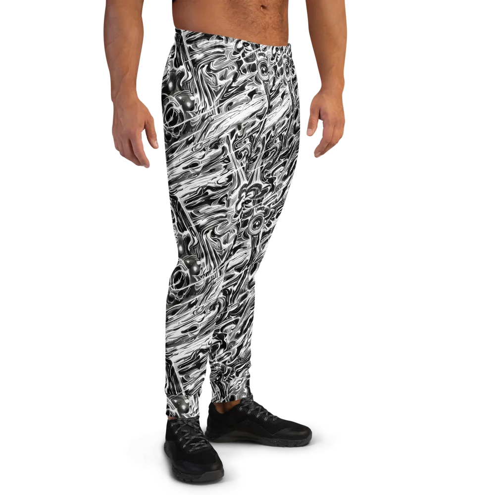 Inkstorm Marble on Men's Joggers — Right