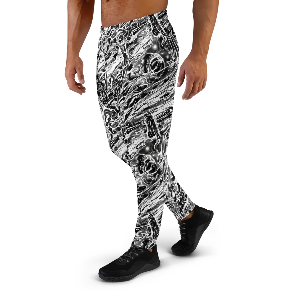Inkstorm Marble on Men's Joggers — Left