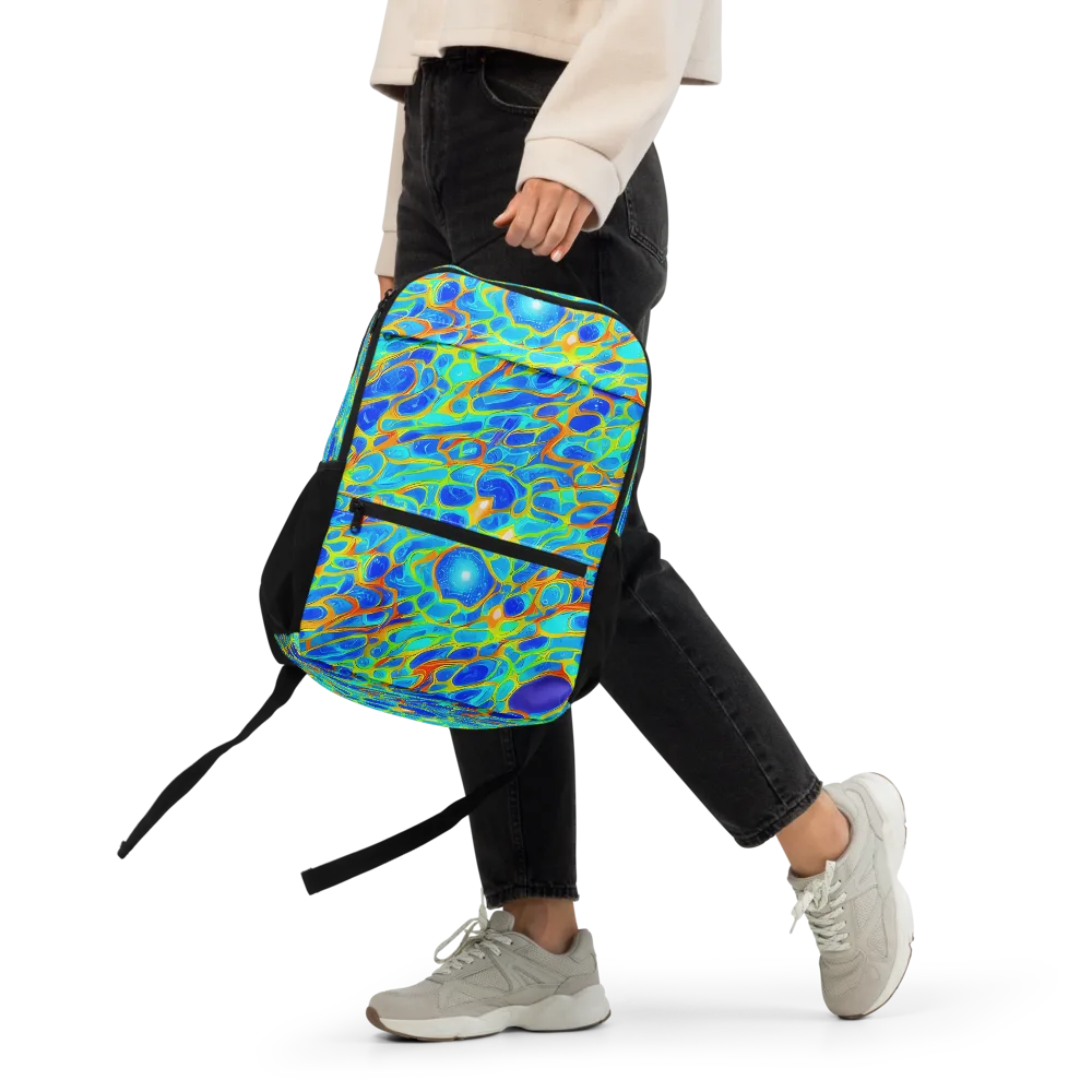Blue Fireflow on Utility Backpack — Front