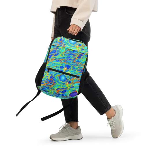 Blue Fireflow on a Utility Backpack
