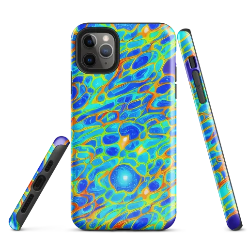 Blue Fireflow on a Tough Case for iPhone®