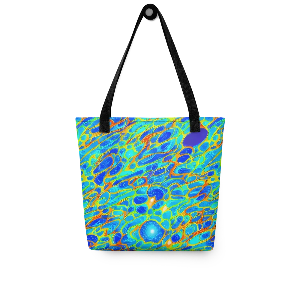 Blue Fireflow on Tote Bag — Front