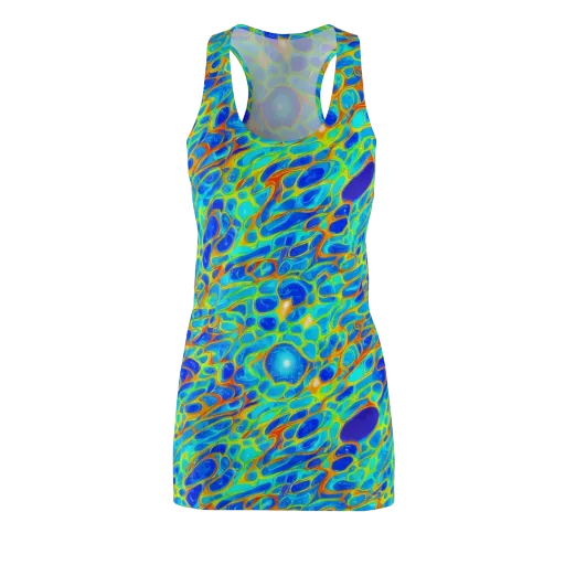 Blue Fireflow on a Racerback Dress
