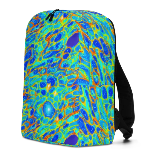 Blue Fireflow on a Minimalist Backpack