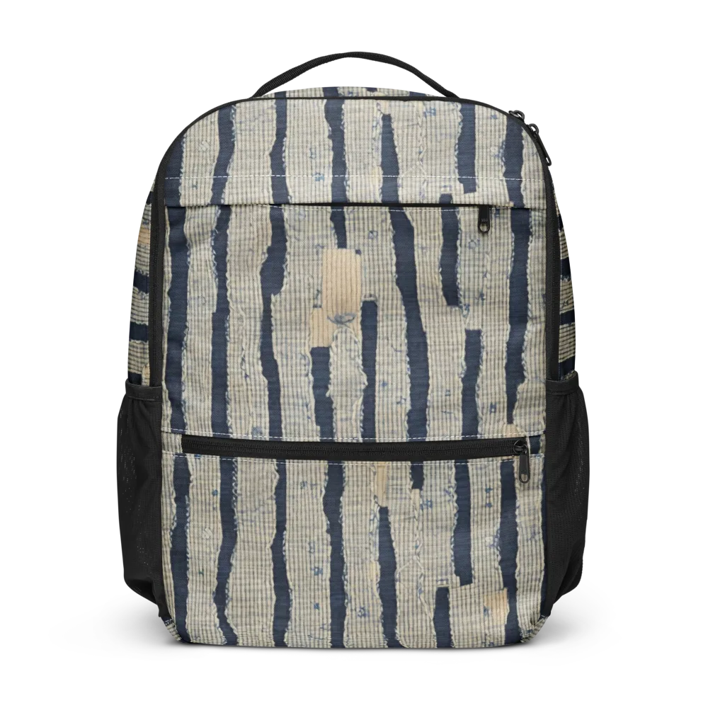 Indigo Fray on Utility Backpack — Front