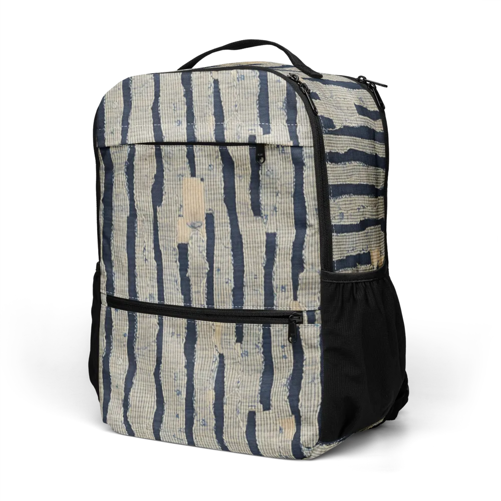 Indigo Fray on Utility Backpack — Left Front