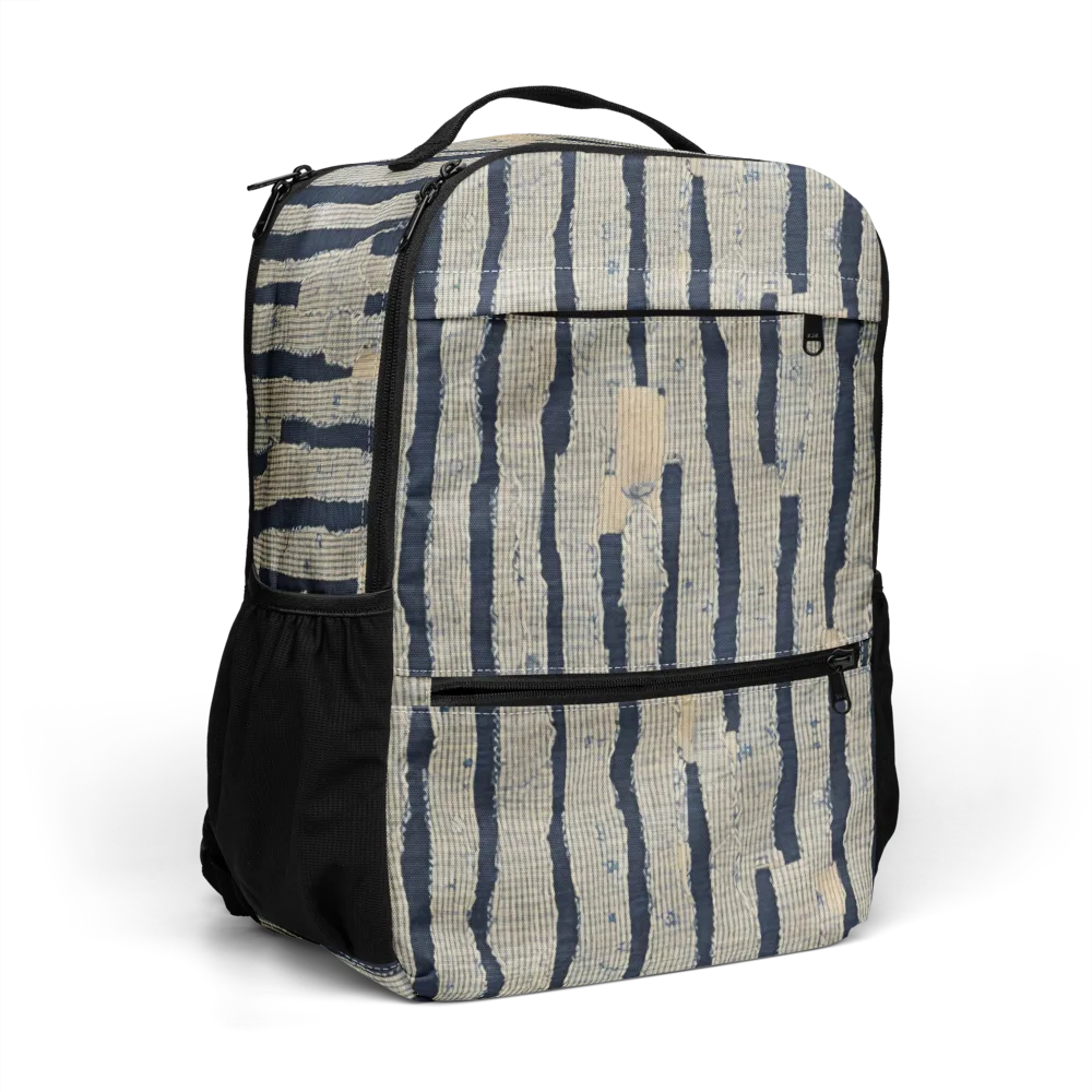 Indigo Fray on Utility Backpack — Right Front