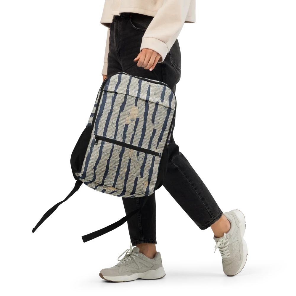 Indigo Fray on Utility Backpack — Front