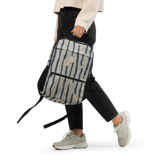 Indigo Fray on a Utility Backpack