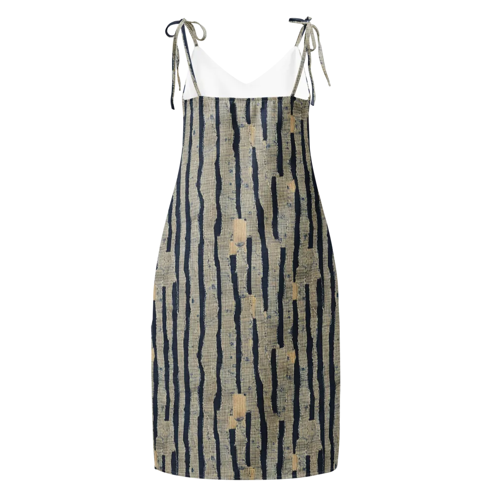 Indigo Fray on Slip Dress — Back