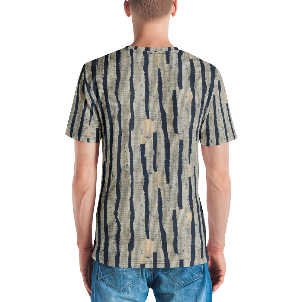 Indigo Fray on Men's Crew Neck T-Shirt — Back